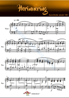 Herinnering – compositie van Guus Mulder voor piano 1981